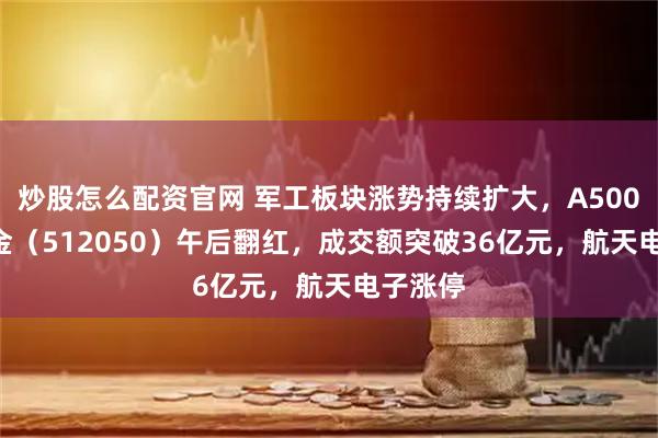 炒股怎么配资官网 军工板块涨势持续扩大，A500ETF基金（512050）午后翻红，成交额突破36亿元，航天电子涨停